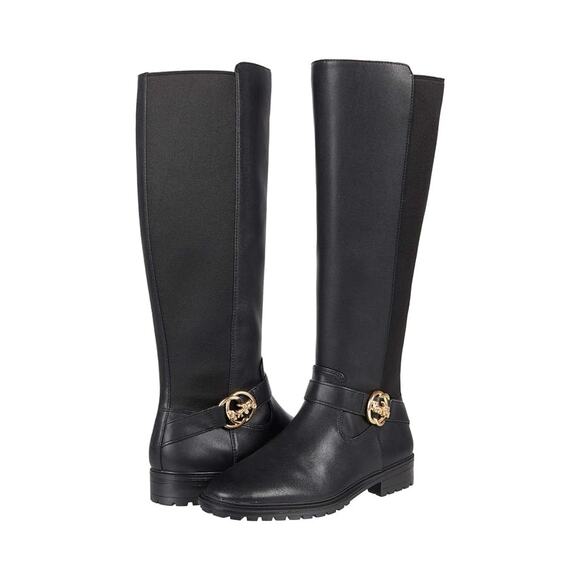 NWB! Coach Farrah Leather Boot Black 5 B (M) - Picture 1 of 12